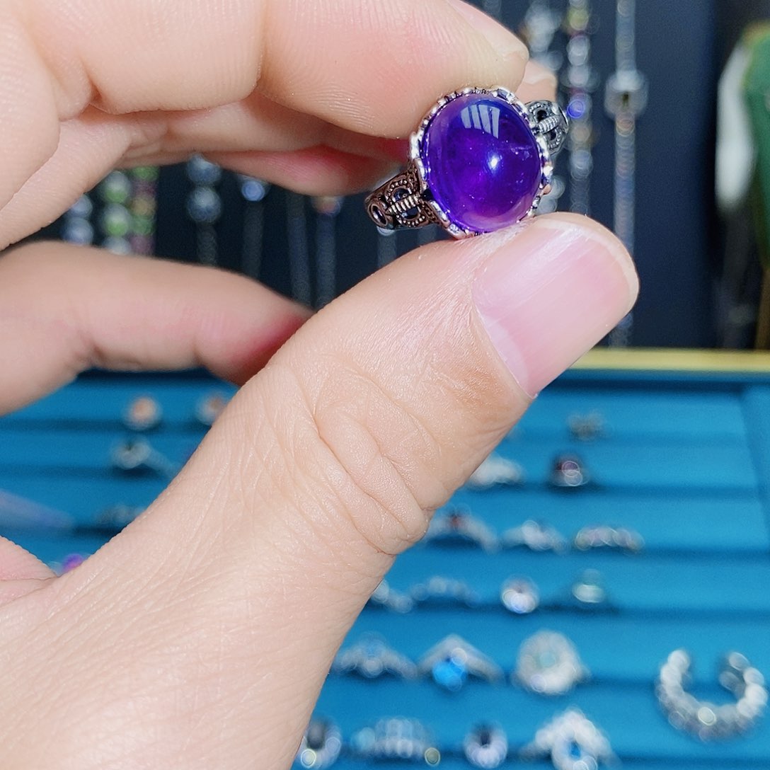 紫晶珠宝半成品未镶嵌