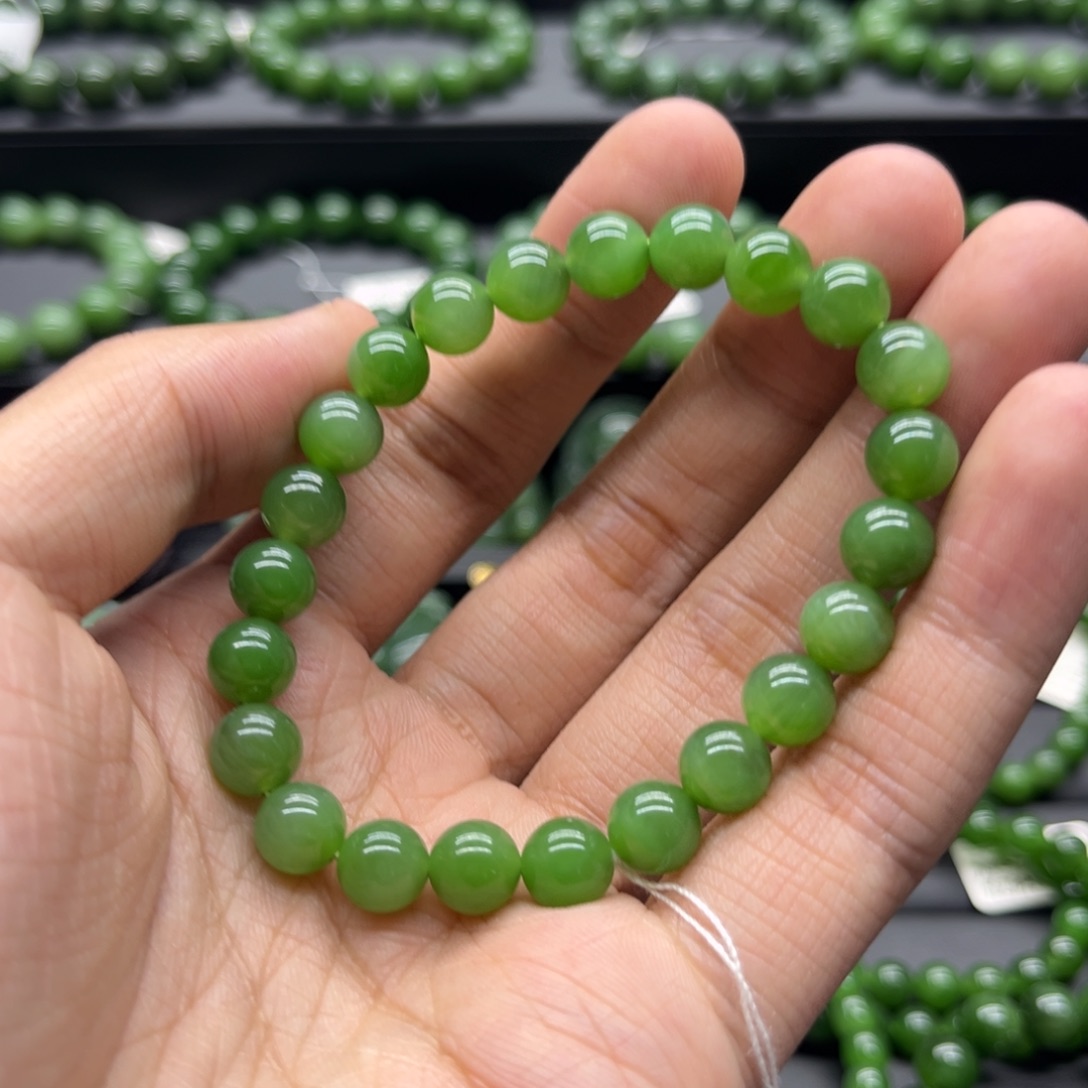 和田玉（碧玉）手链未镶嵌