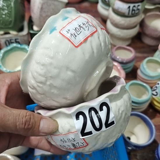 微瑕陶瓷盆12包邮