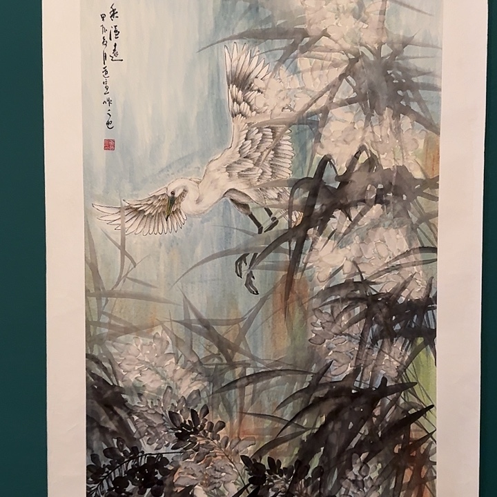 国画董老师画作画作