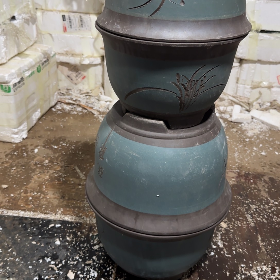 紫砂花盆口径18.12/14.10口径