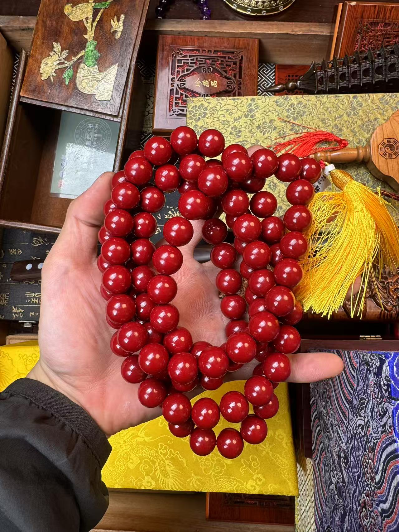 天然辰砂【闪购商品】大朱砂108颗