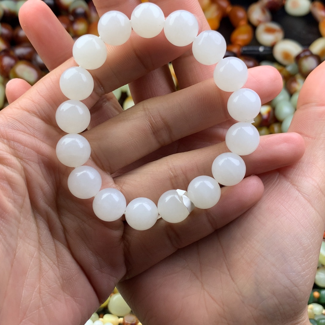 和田玉未镶嵌手链