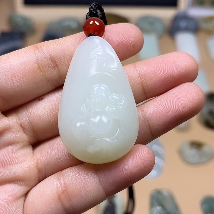 和田玉未镶嵌吊坠(不含链)