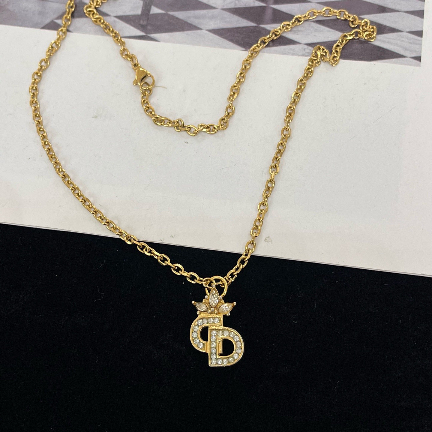 95新 DIOR/迪奥 Dior迪奥 cd字母项链