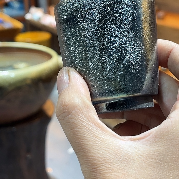 杯紫泥柴烧瑕疵杯子杯子