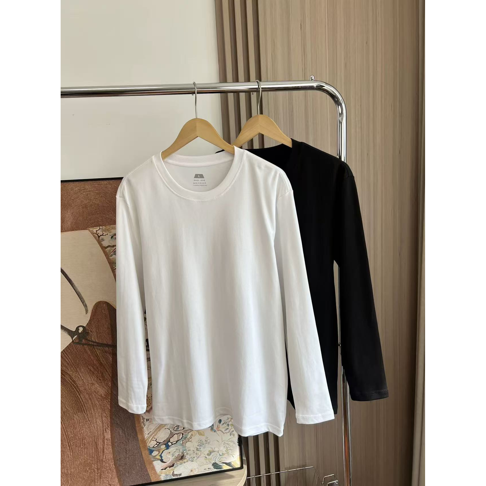 长袖清仓大甩卖·卖一件少一件~纯棉男女长袖T恤百搭时尚休闲25132