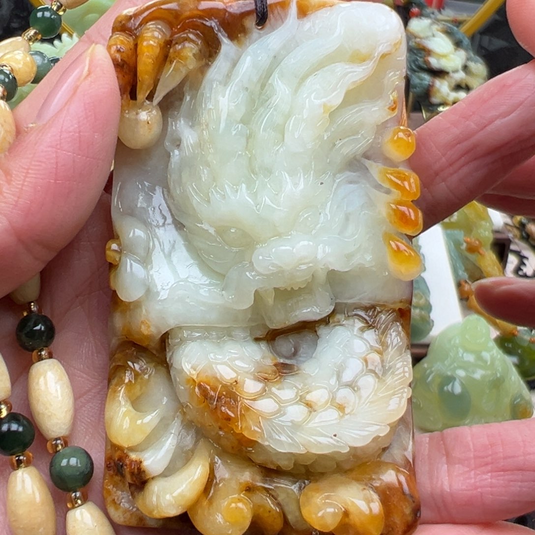 岫玉未镶嵌挂件挂件