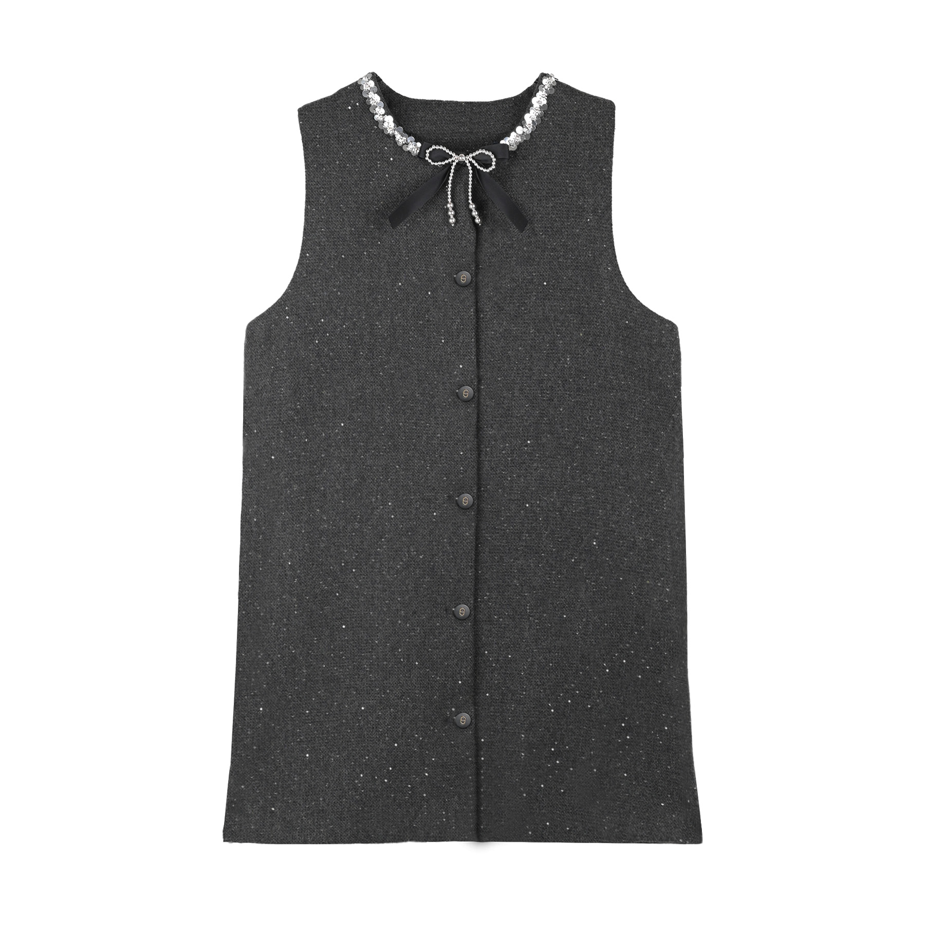 设计感上衣背心裙女秋冬新款大码胖MM气质显瘦裙子#CVC20164