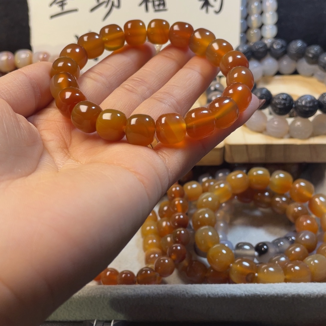 玛瑙/玉髓未镶嵌手链