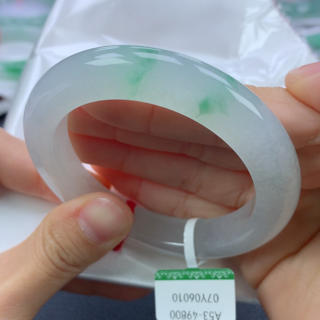 翡翠手镯未镶嵌53.8正