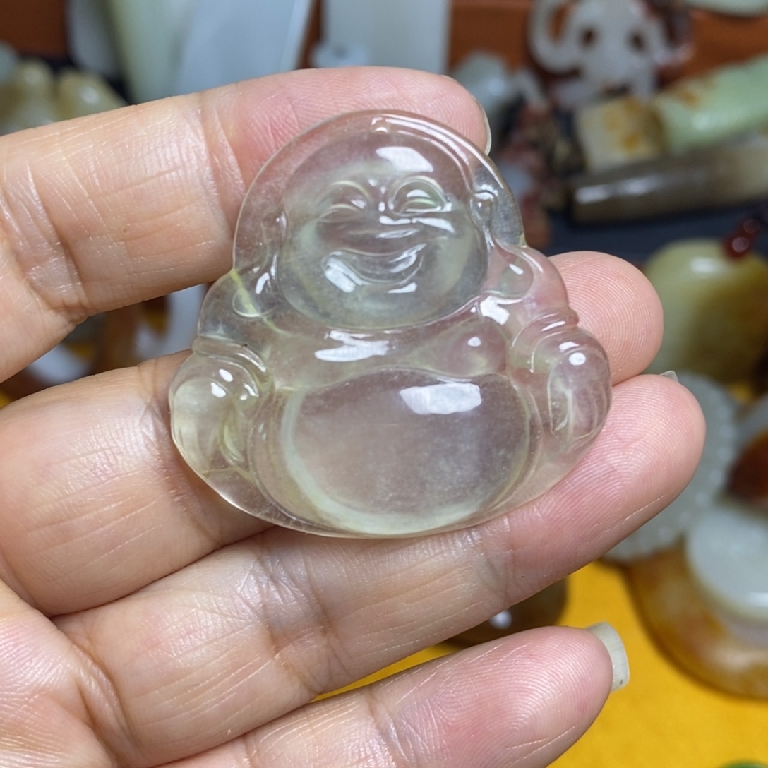 颈饰未镶嵌和田玉（糖玉）
