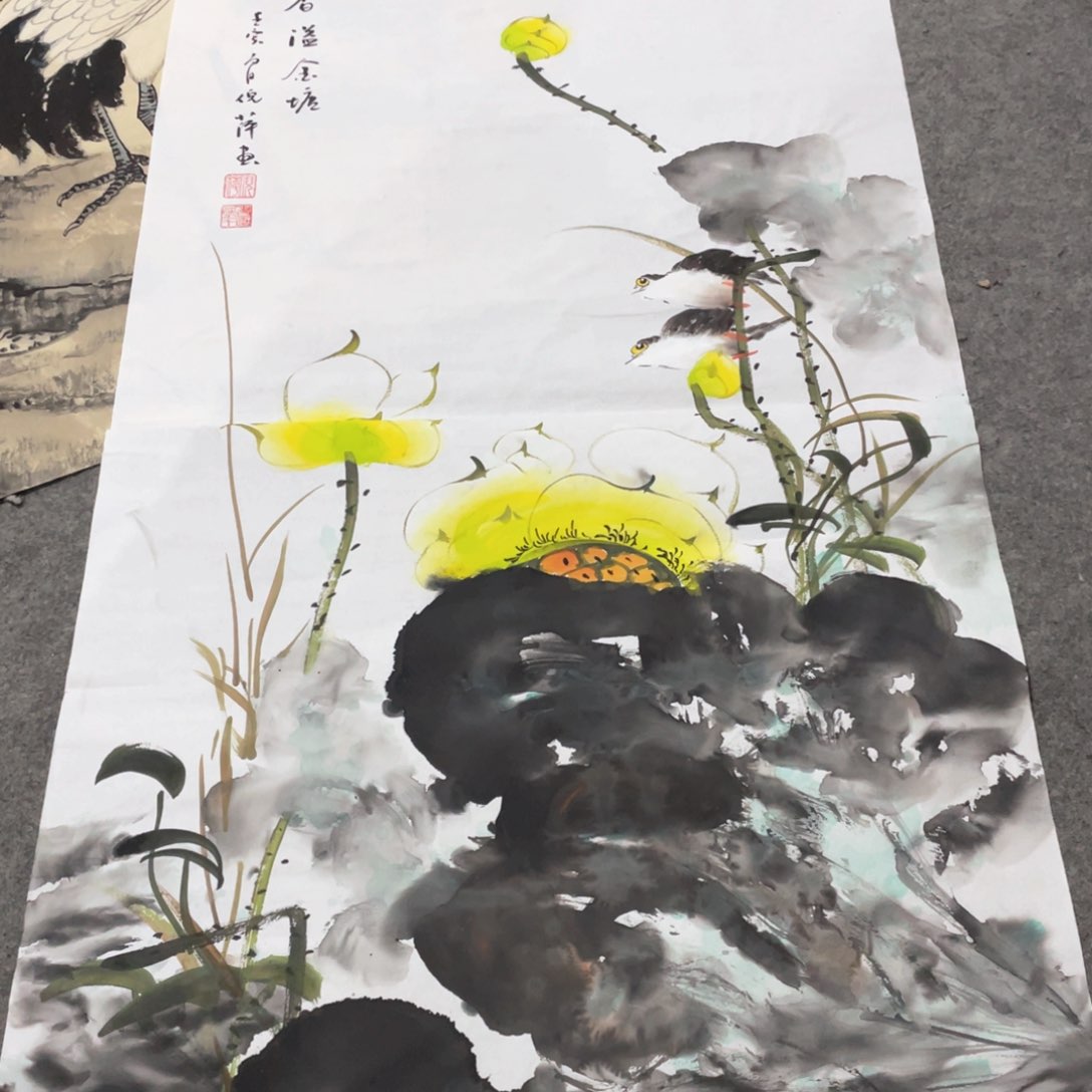 国画国画作品画心一张