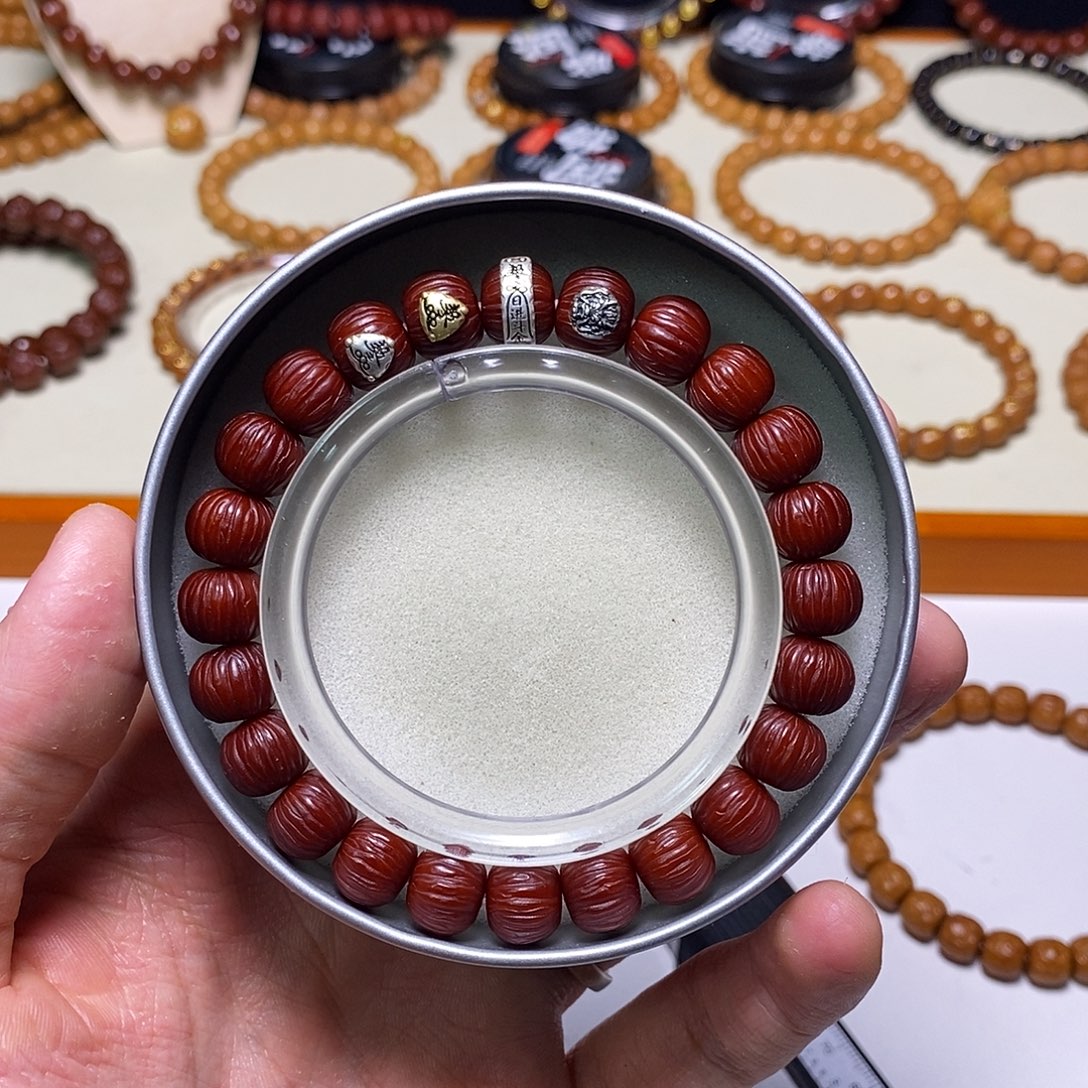 手串猴头核桃全品四标款机刷911 尺寸11左右 龙岩料