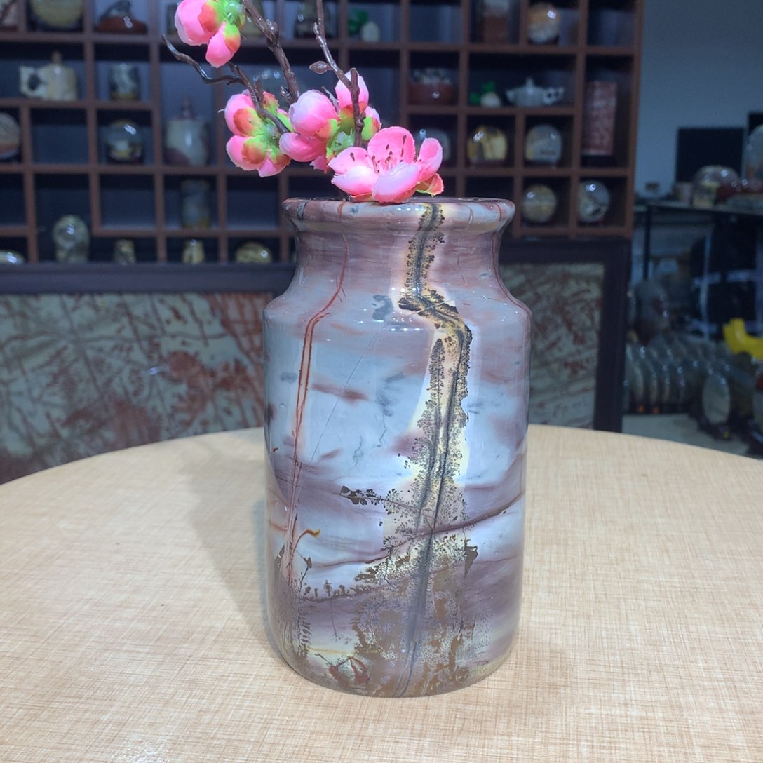 紫砂，广西国画石摆件，收藏观赏