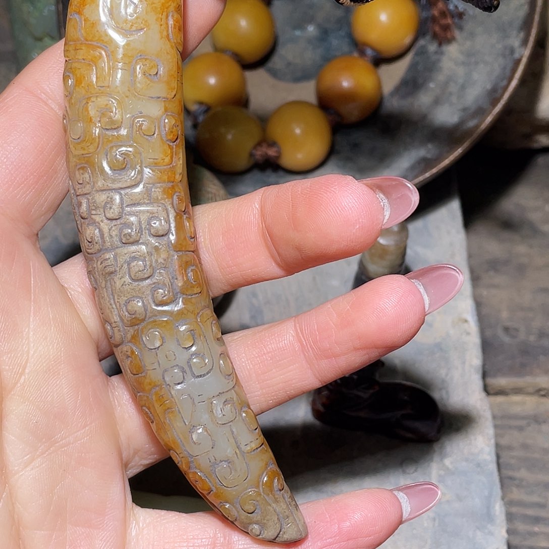 哑***。和田玉（糖玉）未镶嵌挂件