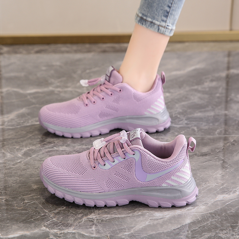 足力健防滑妈妈运动鞋春季款软底轻便中年中老年鞋子防滑鞋布鞋散