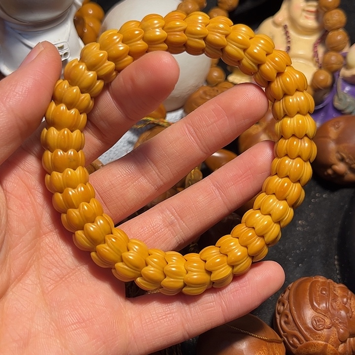 手串/手链橄榄核猴头莲花微瑕