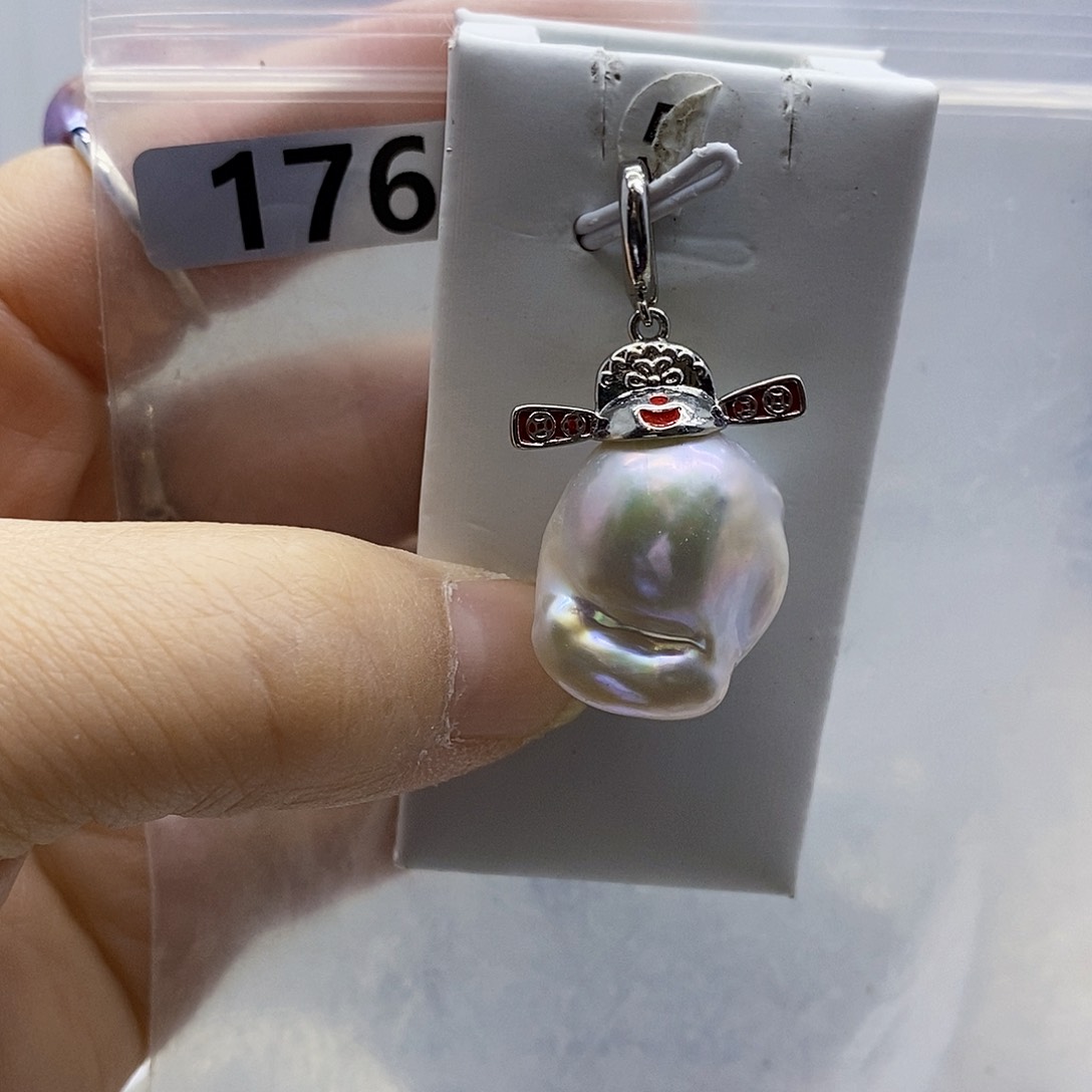 颈饰合金淡水珍珠