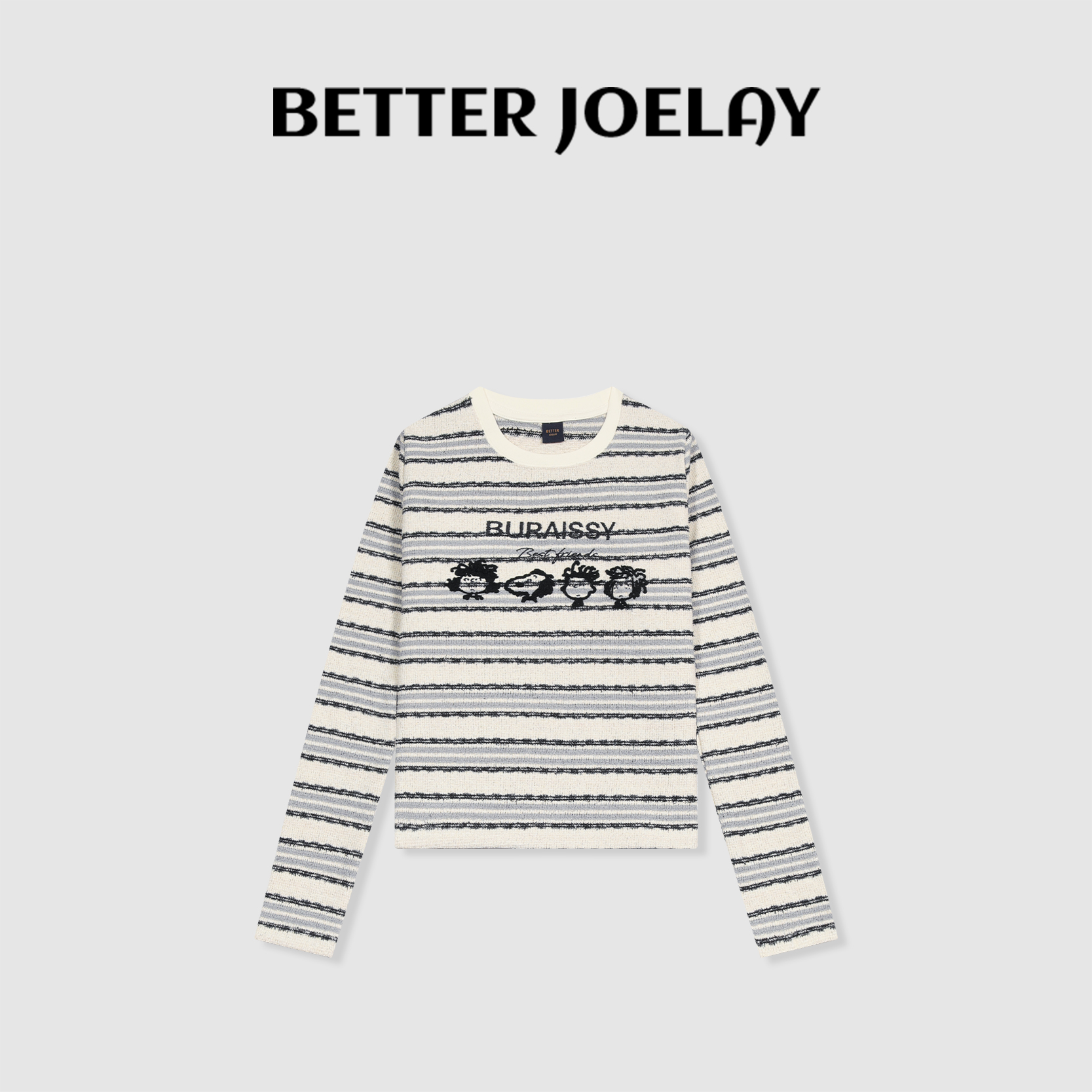 BETTER JOELAY-【努比一家】时尚百搭针织毛衣休闲潮流风KH1260 