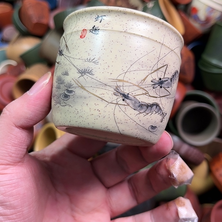 紫砂茶杯全手工紫砂主人杯