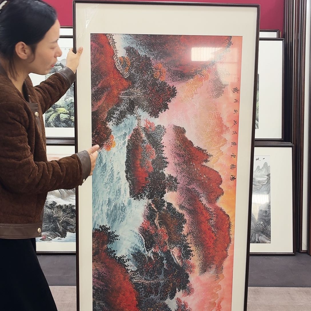 国画手绘作品160-80尺寸