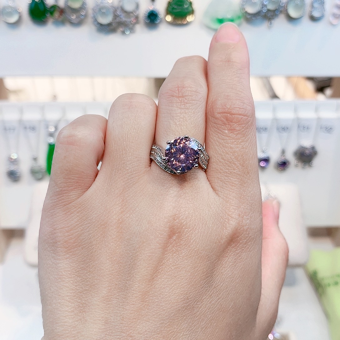 痴****戒指芙蓉石银S925镶嵌