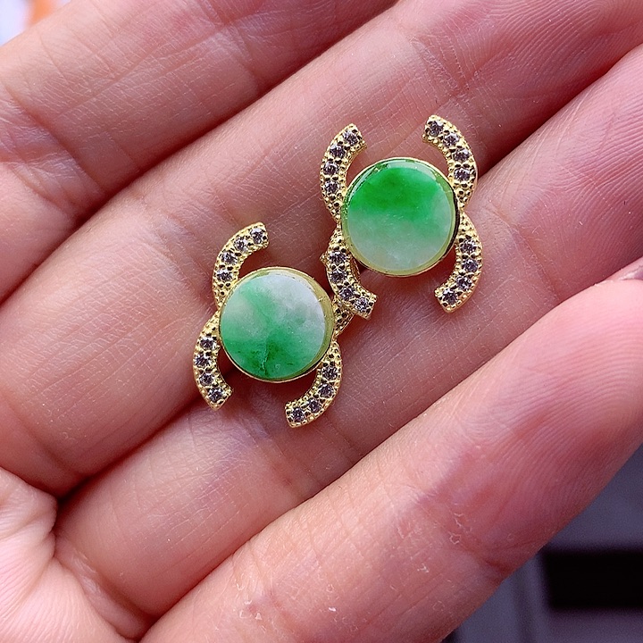 翡翠颈饰银S925镶嵌翡翠