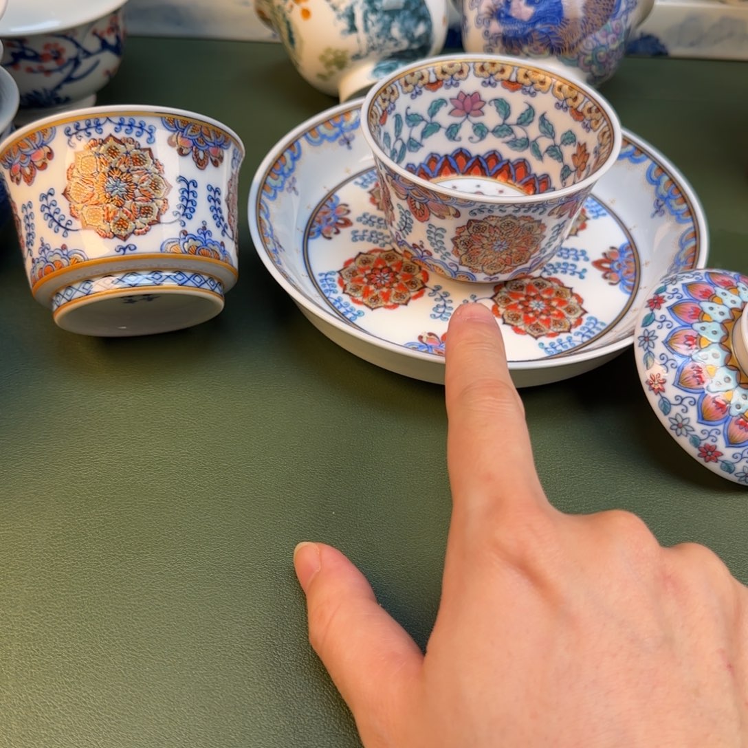 彦祖纯手工手绘茶具