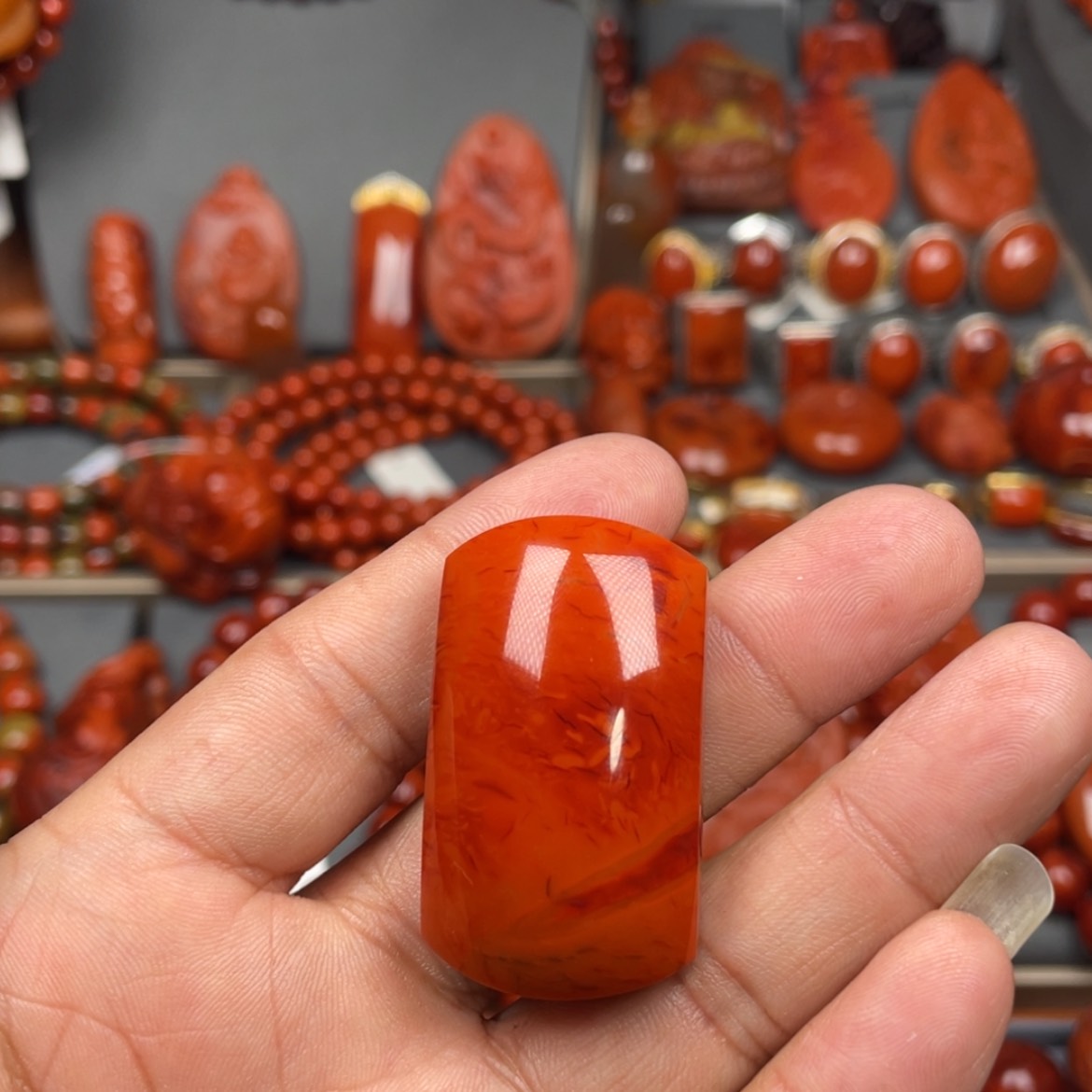 【闪购商品】南红玛瑙珠宝奇石未镶嵌吊坠