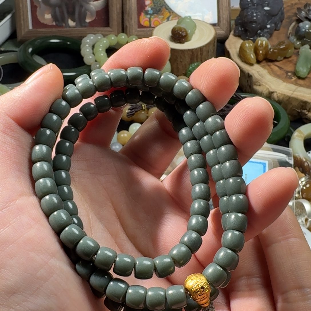 和田玉手串未镶嵌