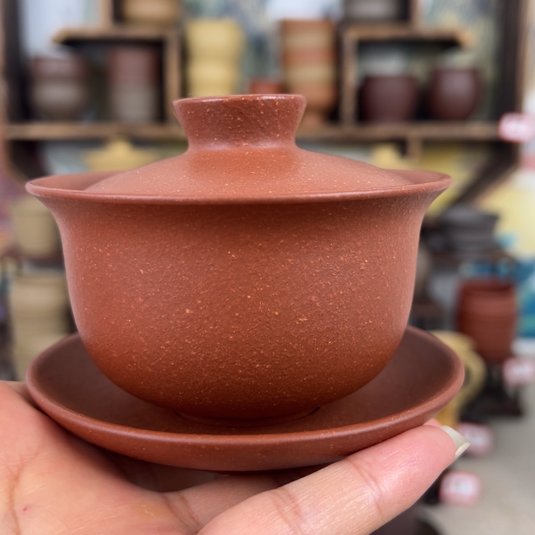 紫砂茶杯拙器甄选，纯原本矿。