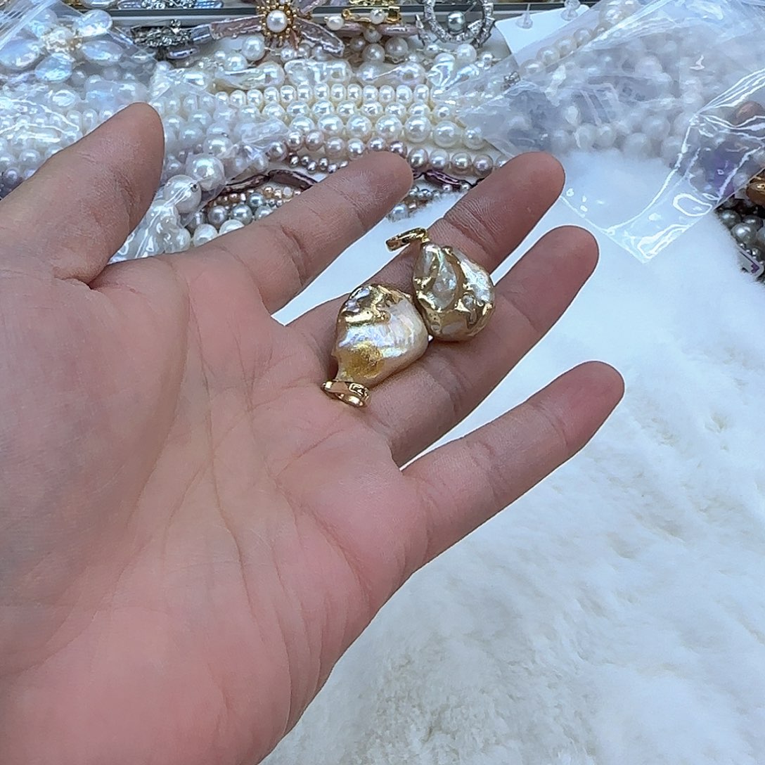 银S925镶嵌项链定制多样性发货发其一314淡水珍珠