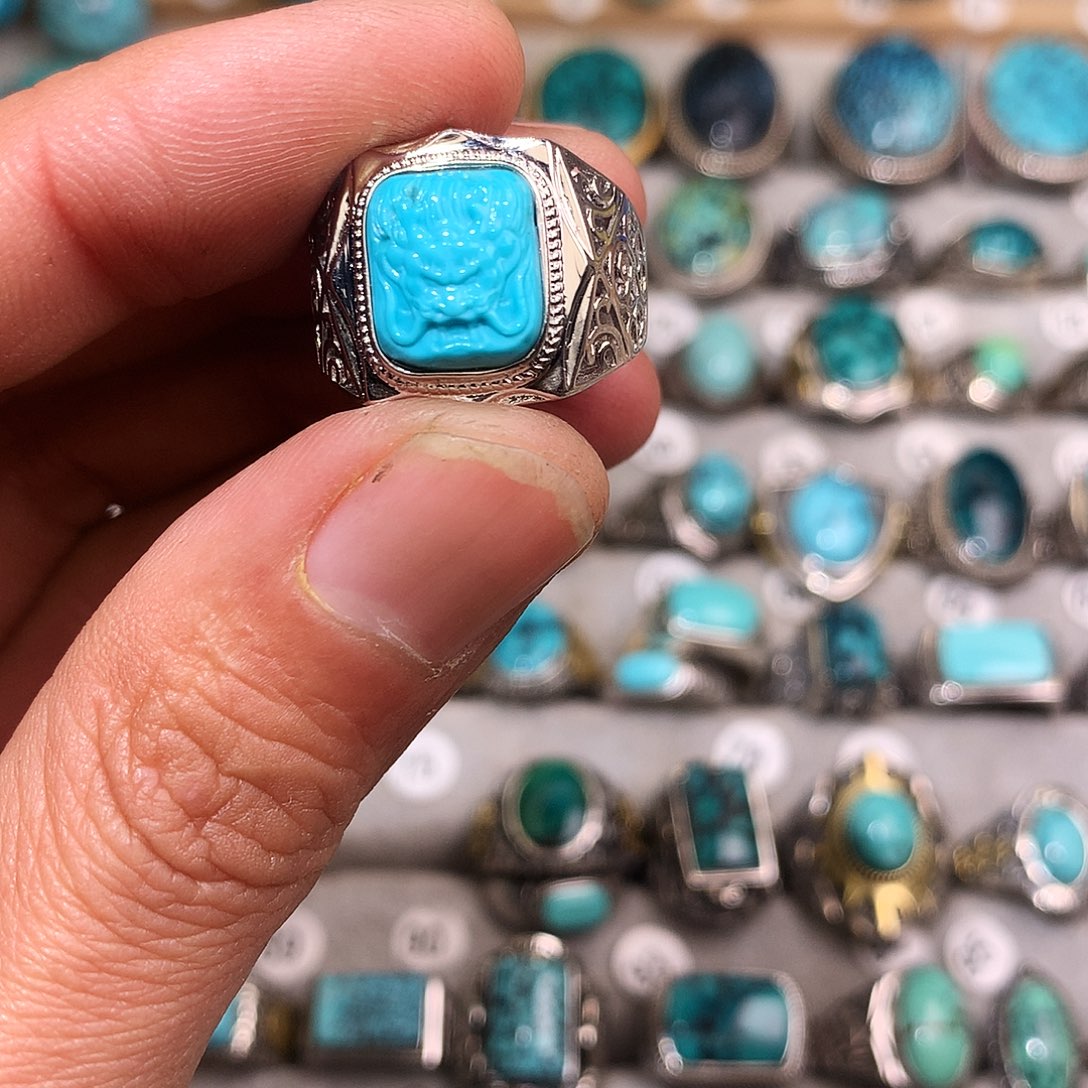 绿松石挂件银S925镶嵌D****D