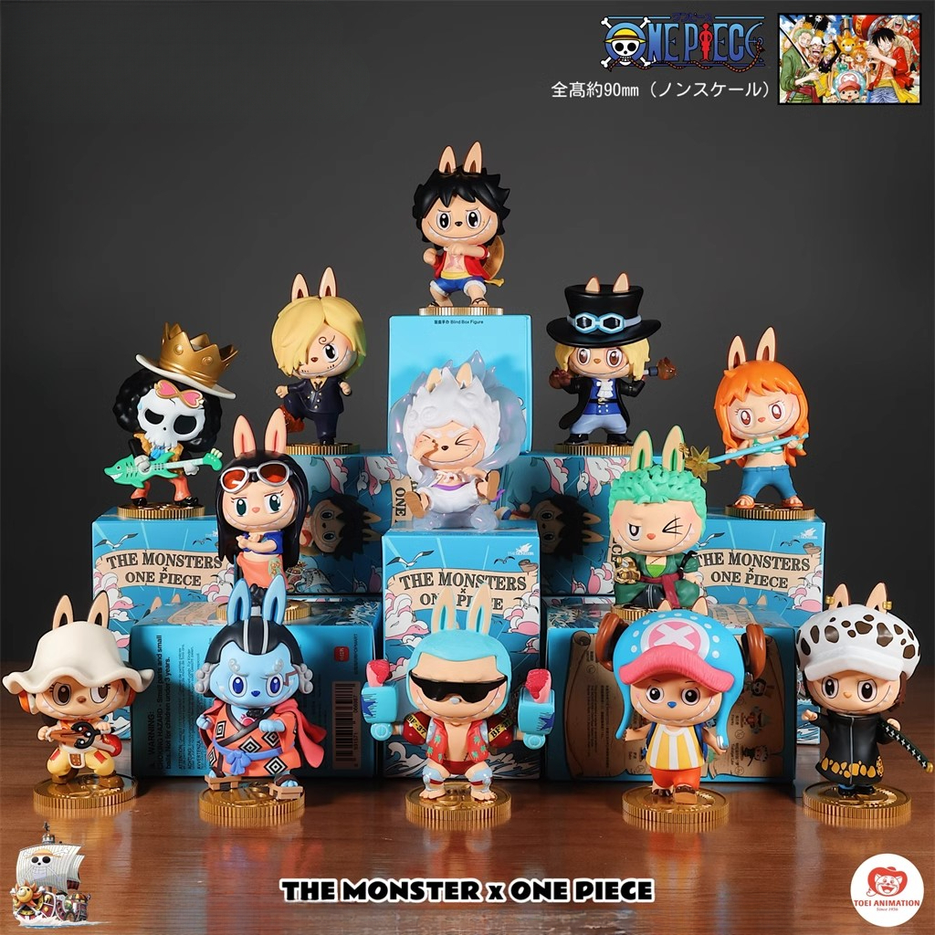 THE MONSTERS×海贼王手办盲盒摆件礼物女孩玩具