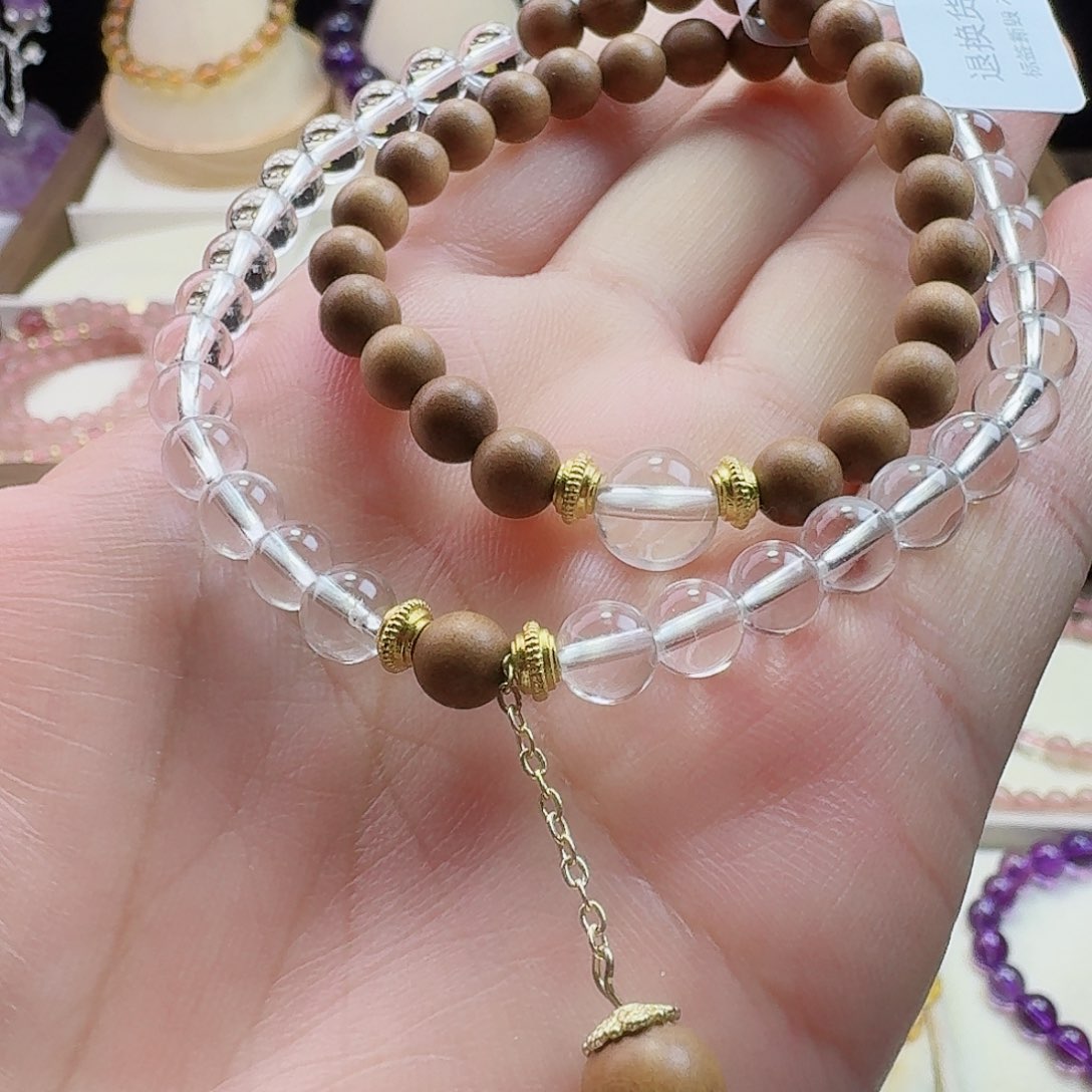 水晶手链未镶嵌白水晶