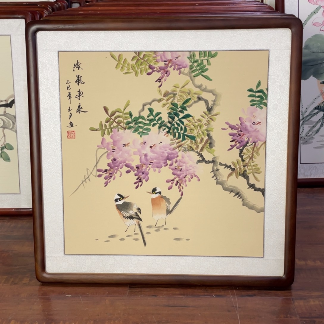 国画带框尺寸63*63厘米