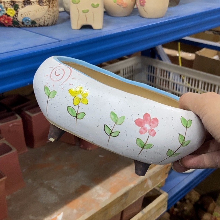 陶瓷花盆单场满9.9发17*11*8