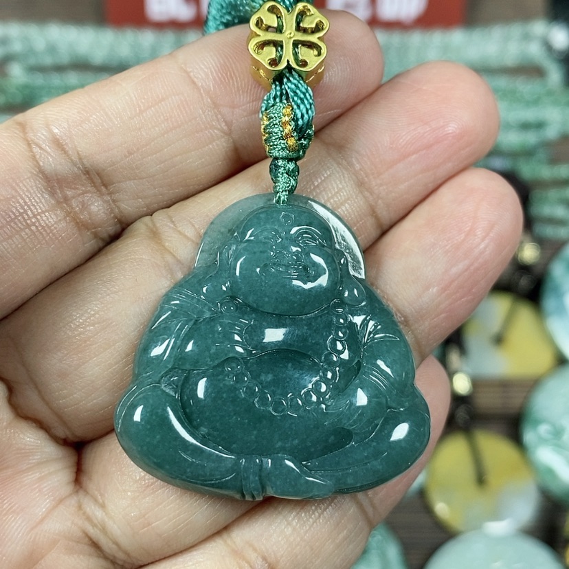 【闪购商品】翡翠颈饰未镶嵌玉吊坠翡翠玉项链佛