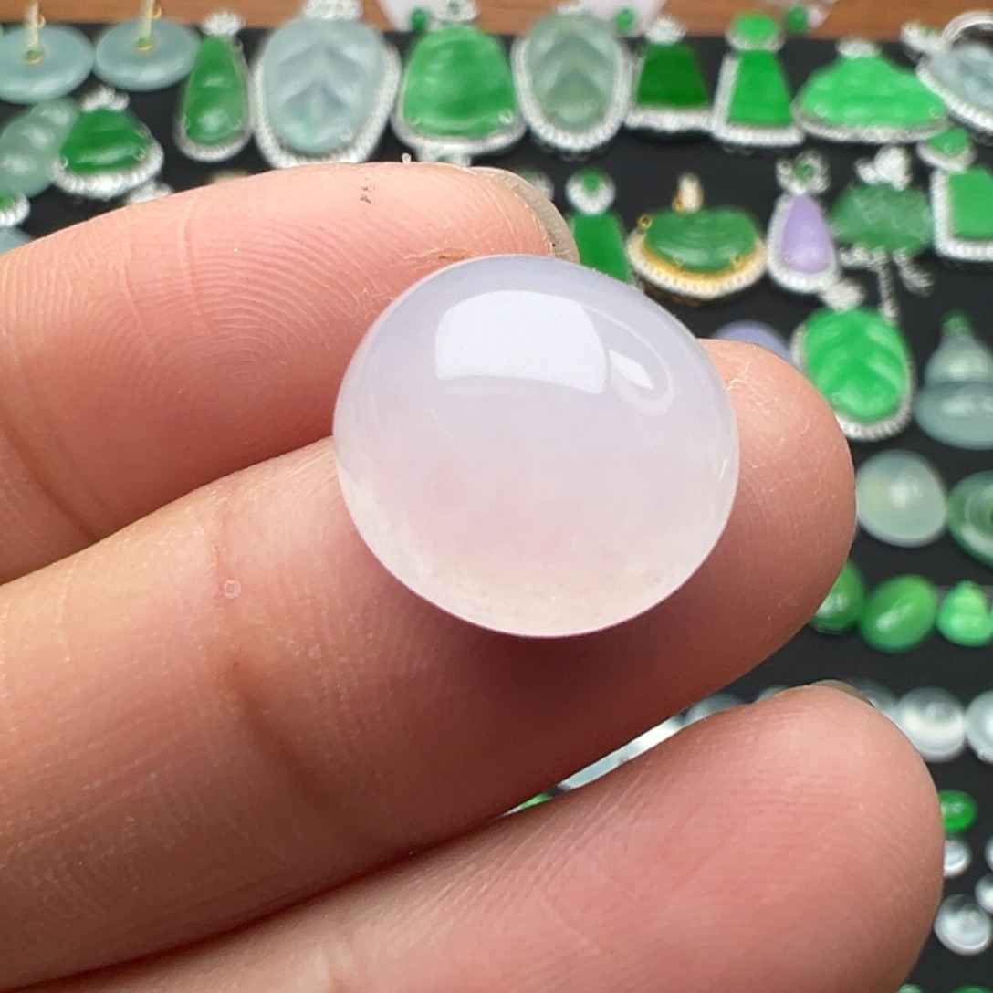 翡翠颈饰未镶嵌蛋13.9