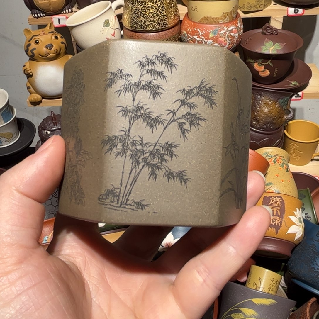 紫砂茶杯宜兴紫砂主人杯