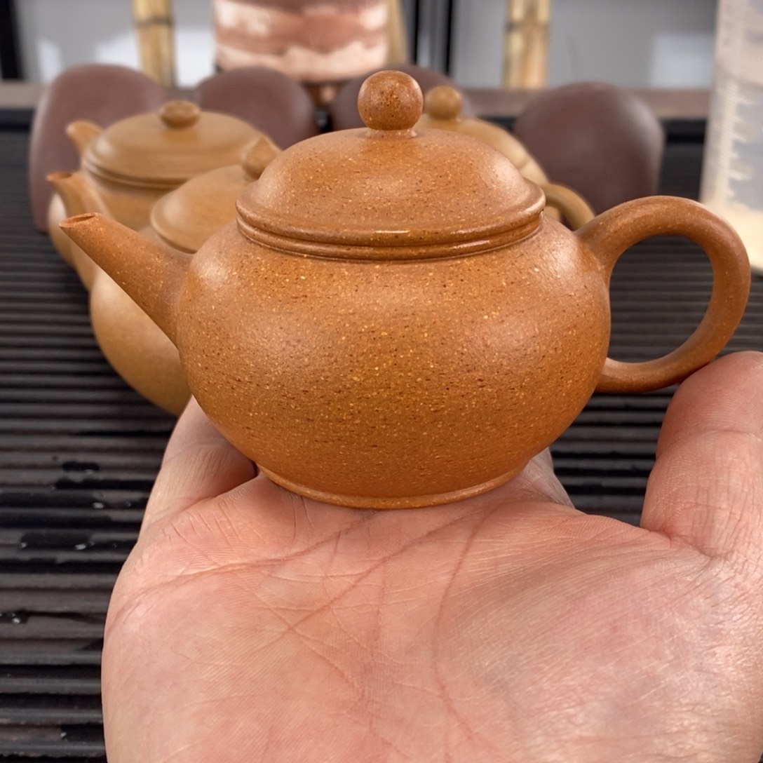 紫砂茶壶黄金段水平容量150CC