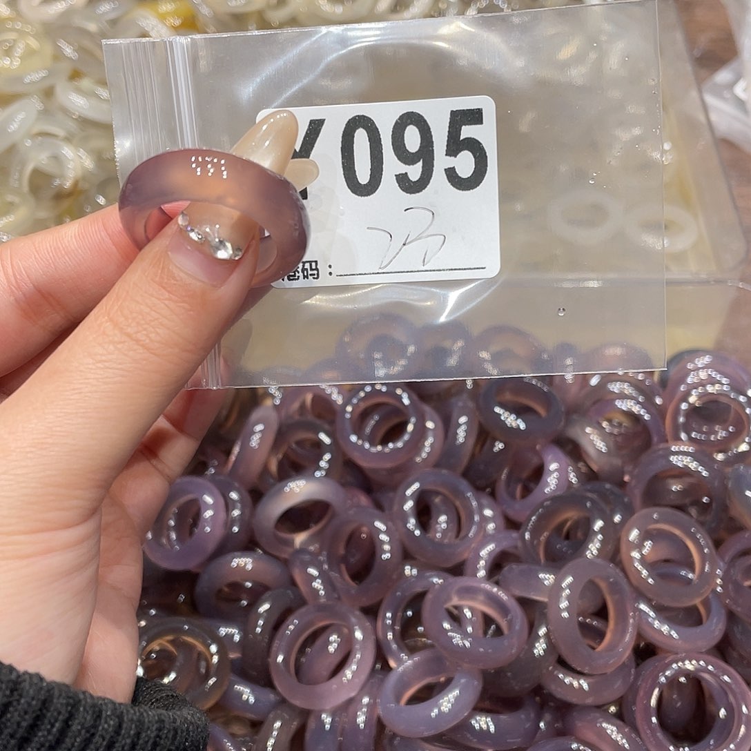 玛瑙/玉髓未镶嵌戒指095