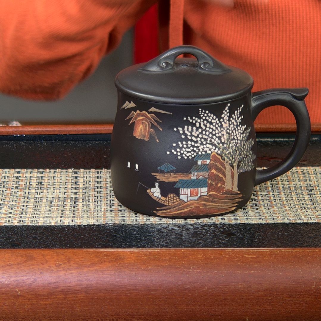 【闪购商品】绿泥茶杯高货放漏