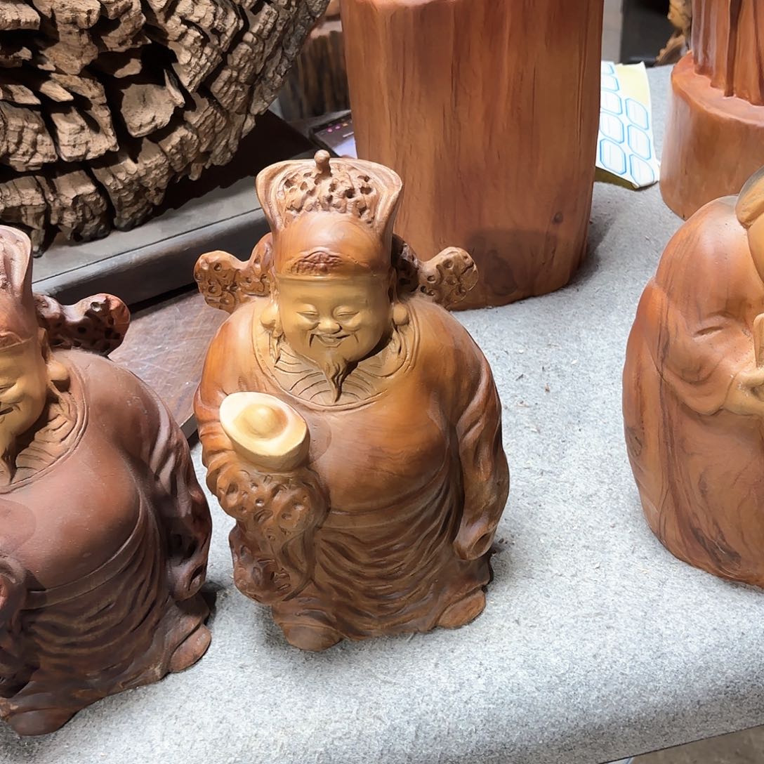 香樟木元***法香樟木财神