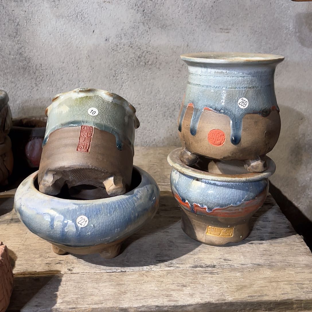 红陶微瑕特价一组四个内口8-10