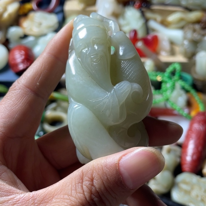 和田玉未镶嵌吊坠(不含链)