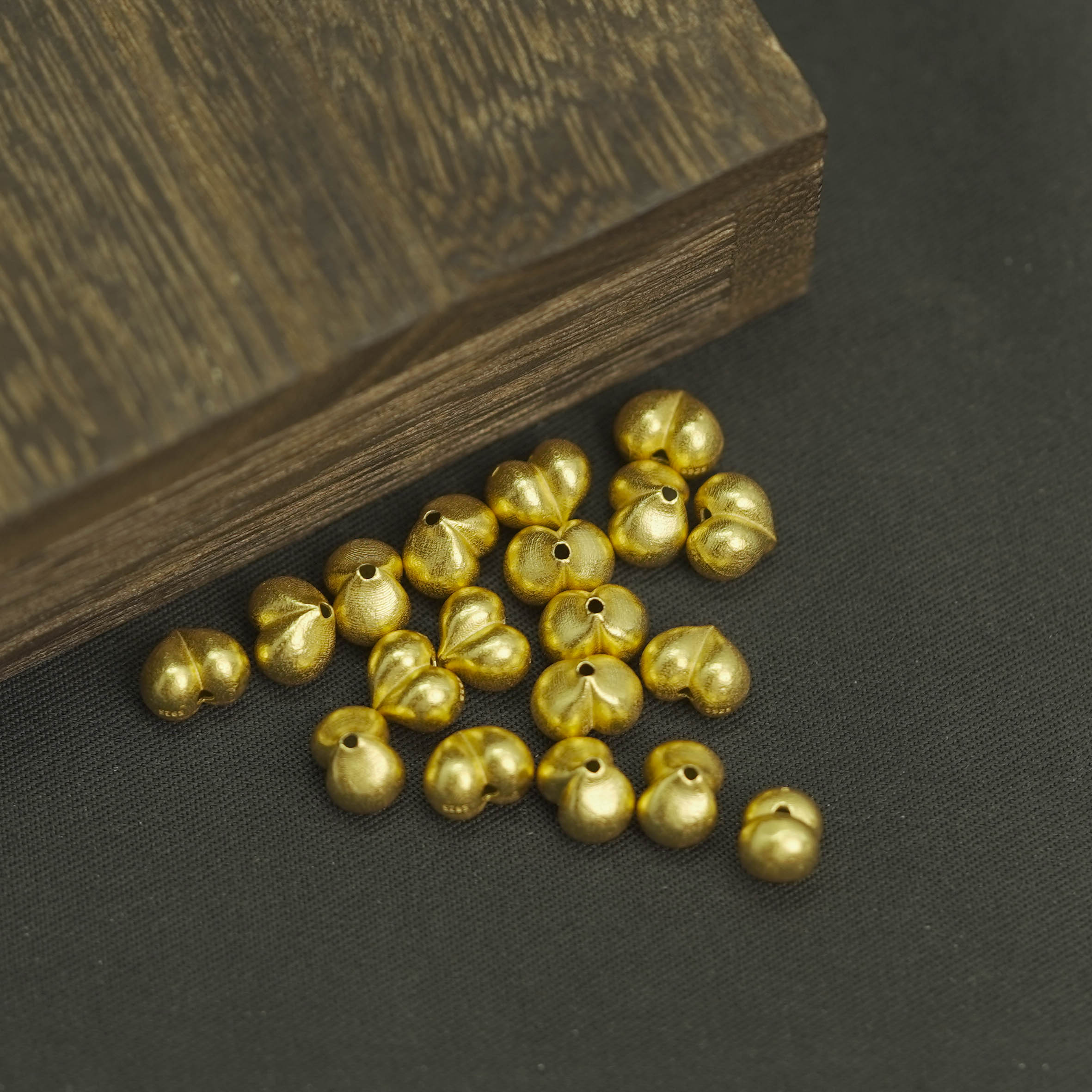 925银银制品 【发1个】6MM+*7MM+*5MM+ 银饰散珠DIY文玩珠宝PJ451