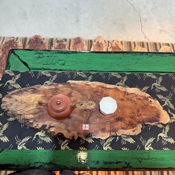 中式茶水置物架原创