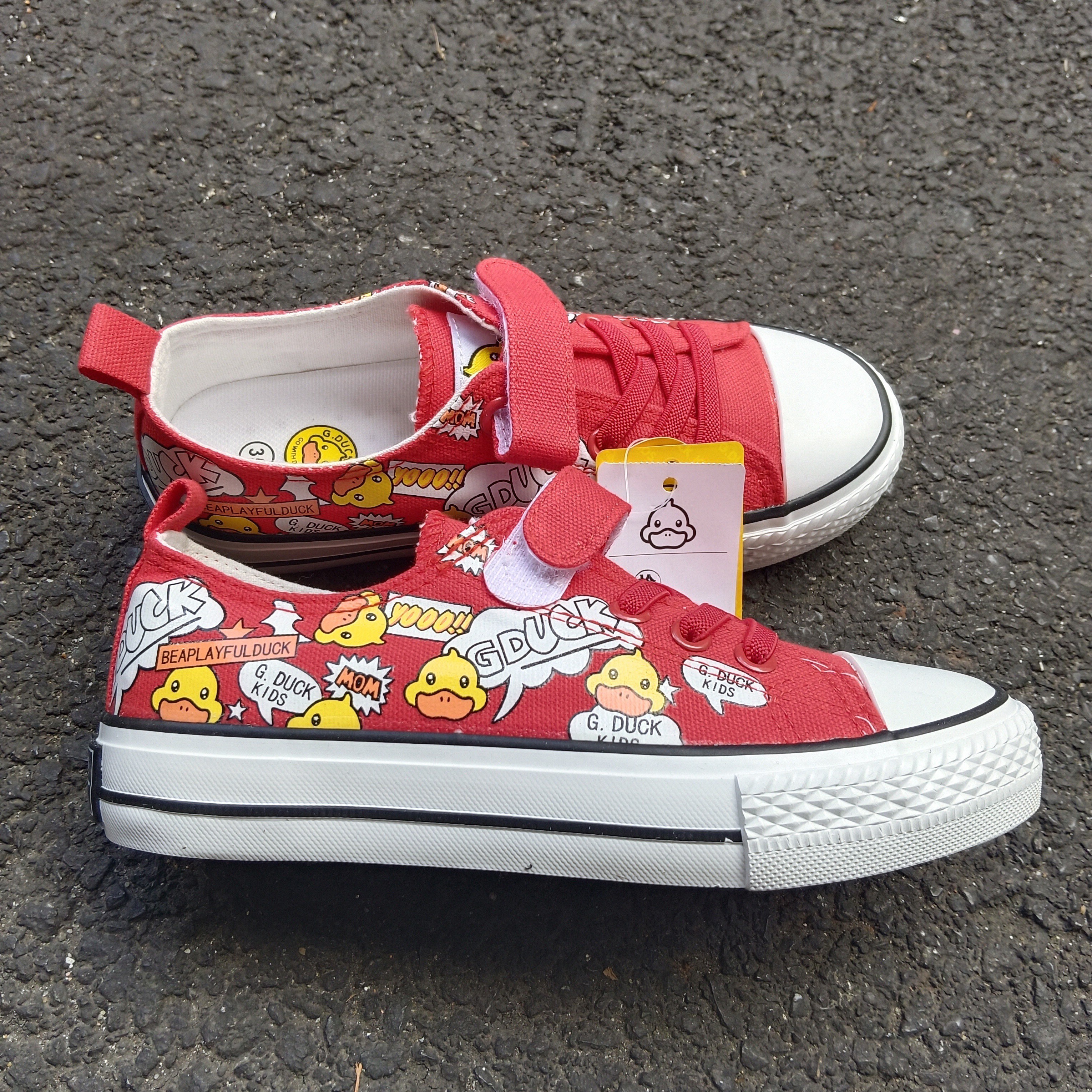 男女通用极简风浅口运动帆布鞋卡通动漫女春秋男